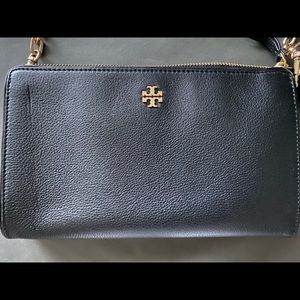 Tory Burch black leather crossbody bag